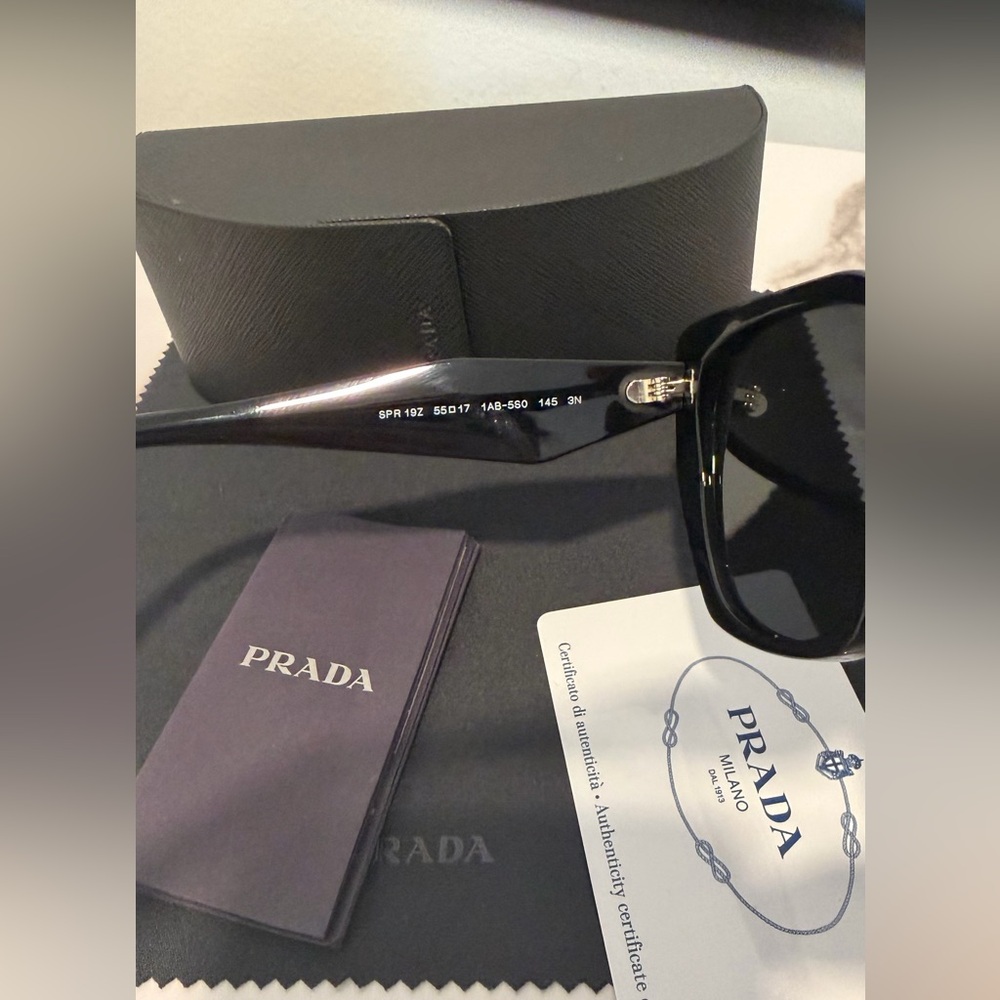Prada Black Cat-Eye Sunglasses - Picture 6 of 8